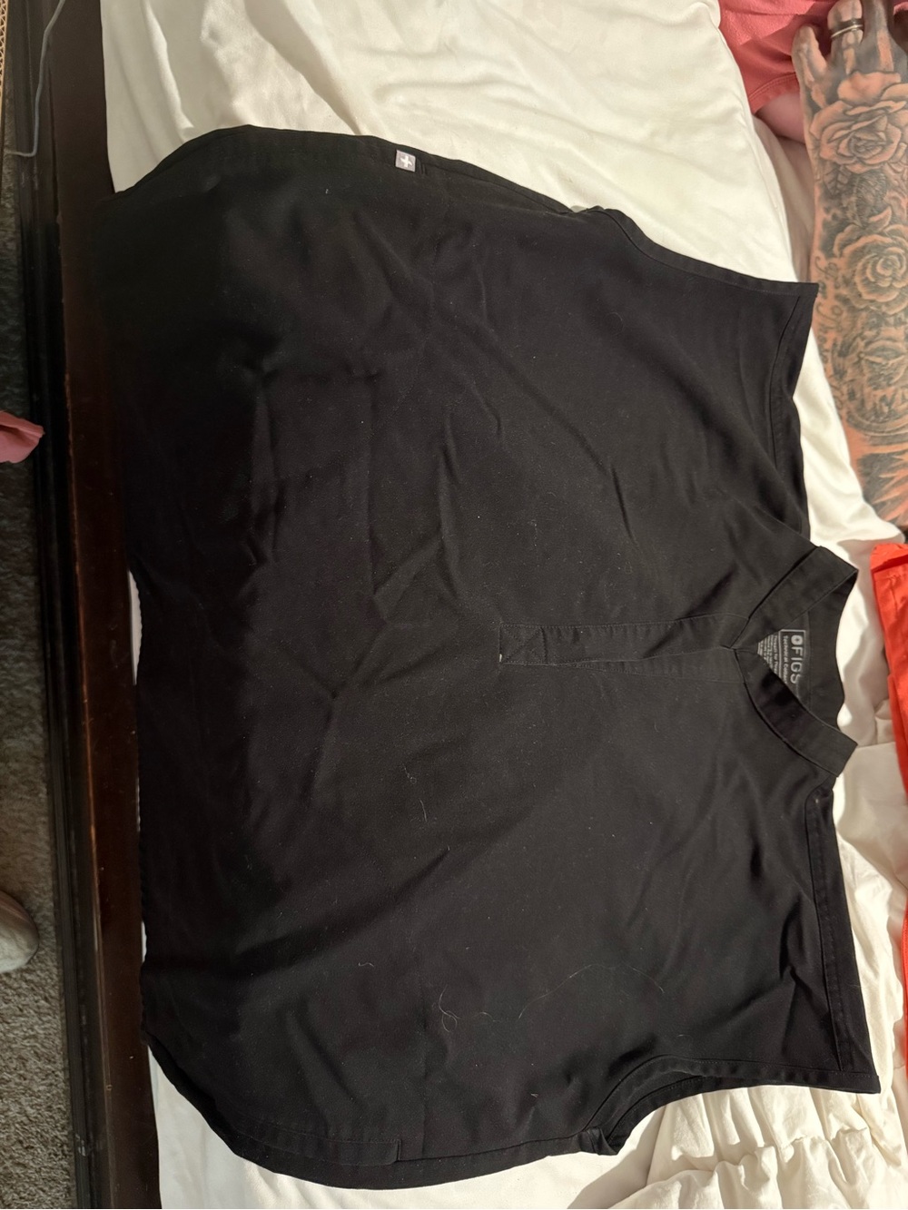 Figs Black Women’s Athletic Scrub Top